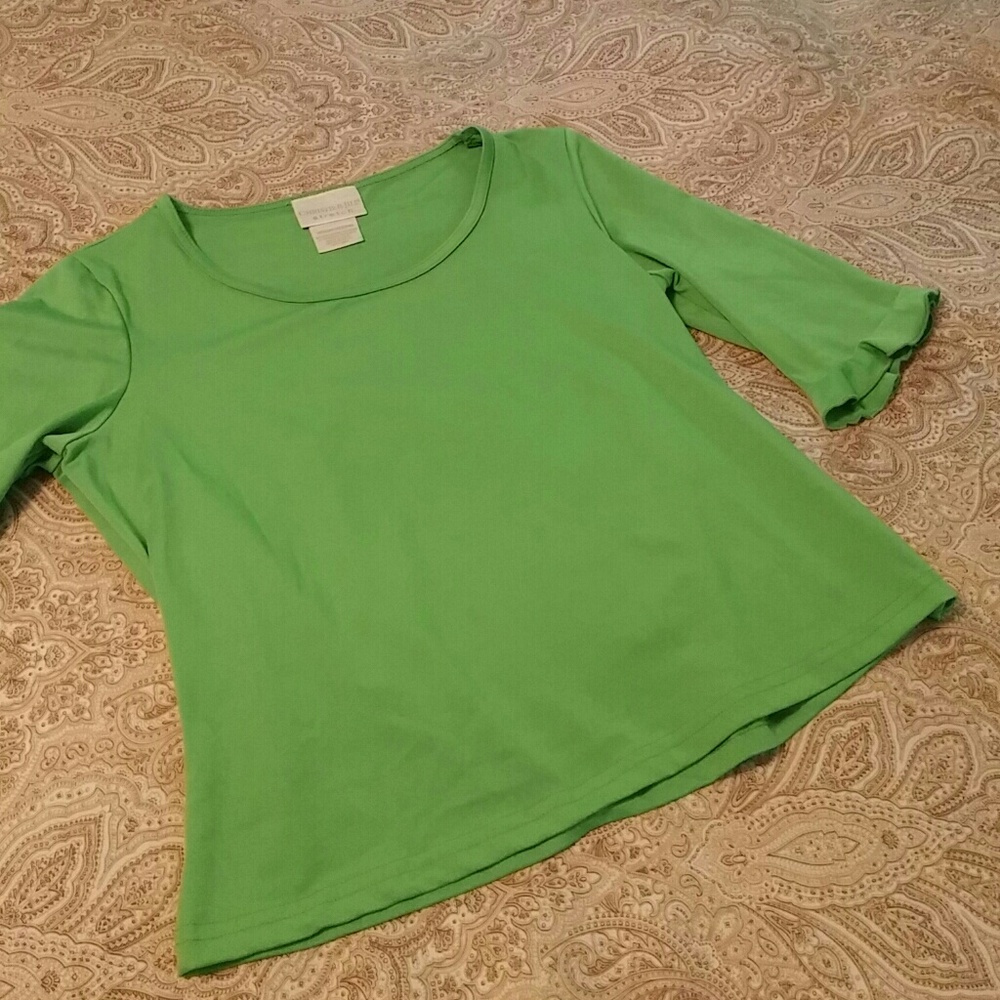 Christie & Jill stretch 3/4 sleeve top